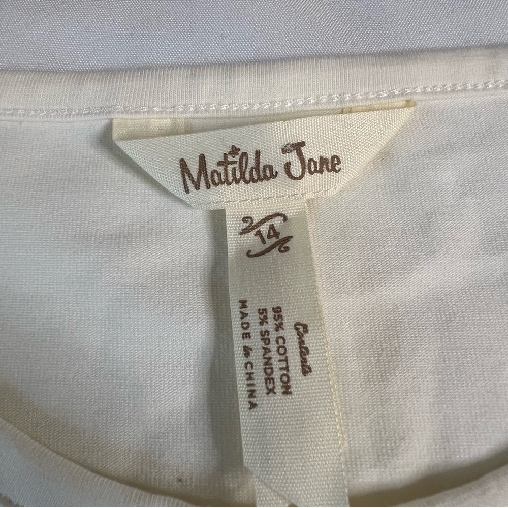 Matilda Jane Cream Long Sleeve Top with Bell Sleeves - Picture 3 of 5